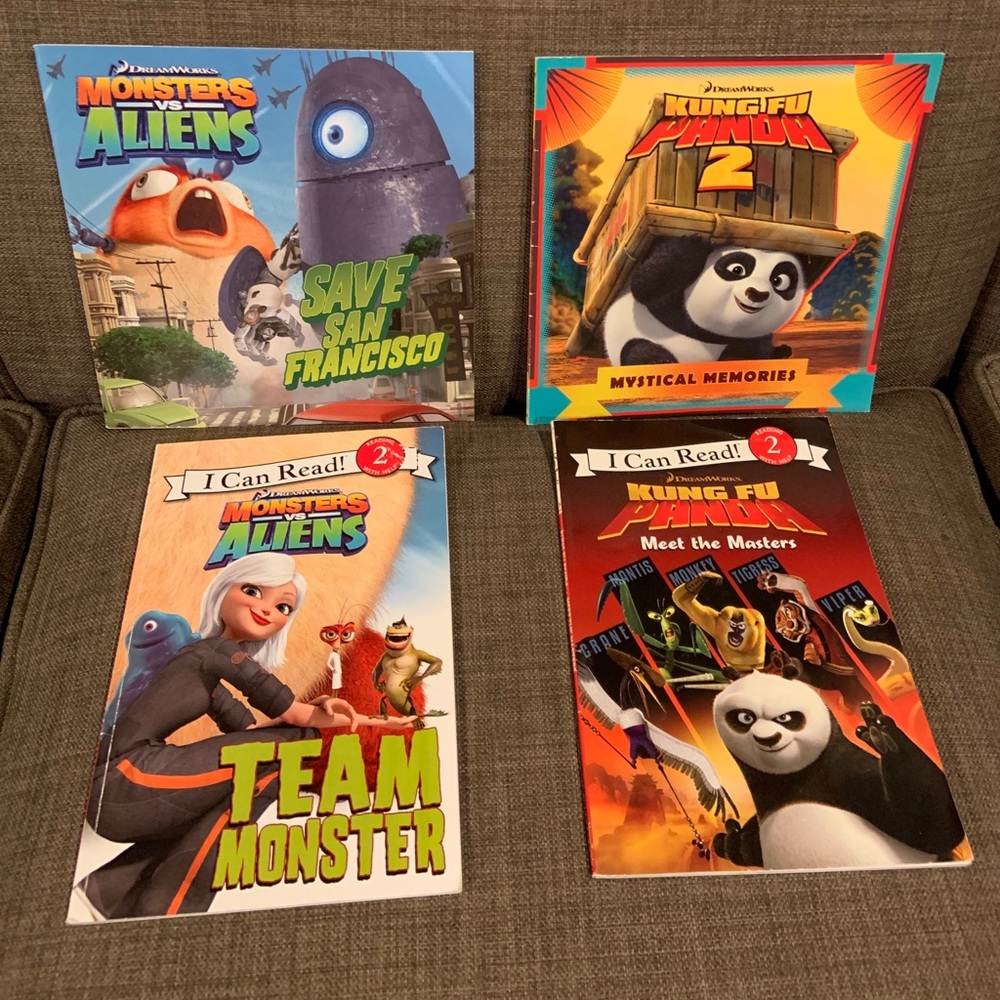 Books Monsters vs Aliens & Kung Fu Panda